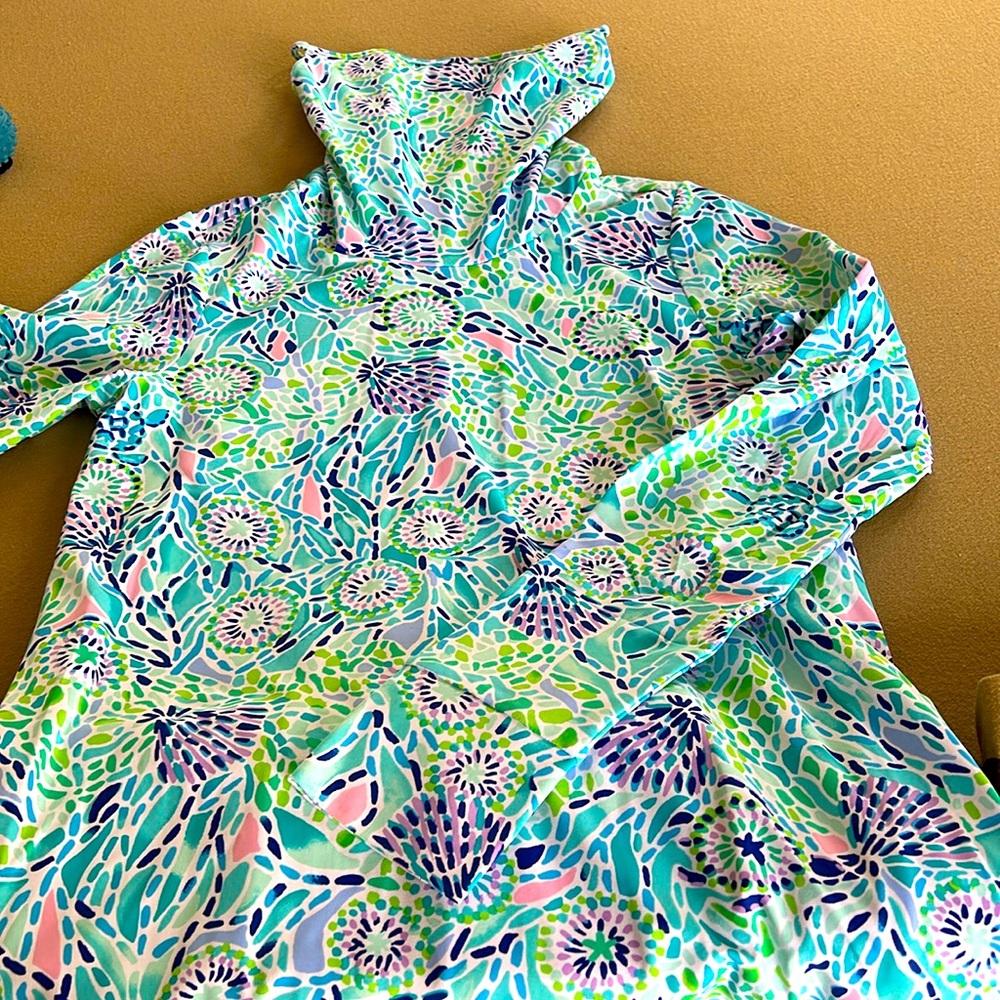 Lilly Pulitzer UPF 50+ Chillylilly Lilshield Dress Blue Ibiza Open Water